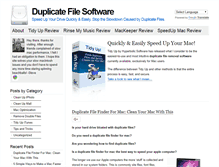Tablet Screenshot of duplicatefilesoftware.com